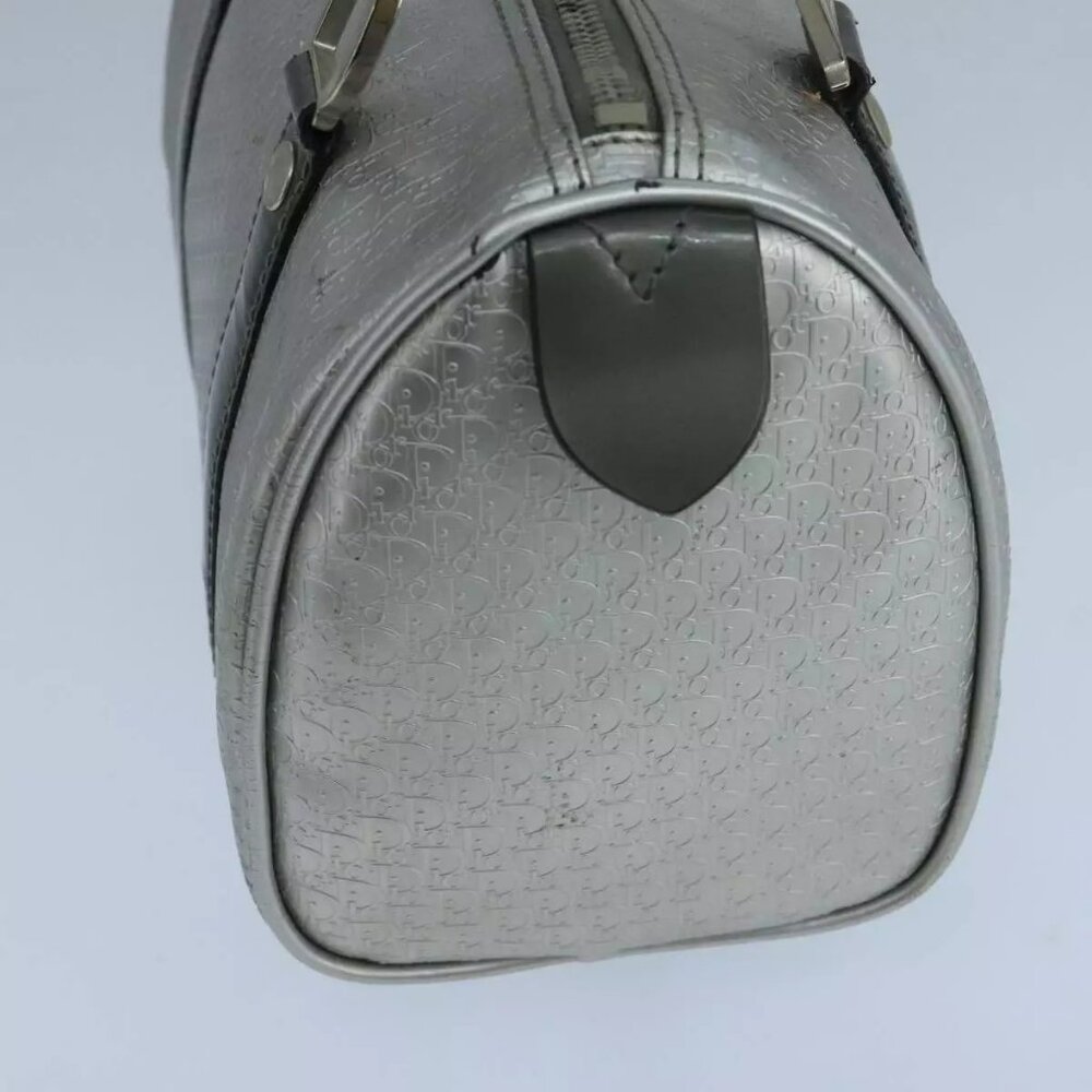 Christian Dior Trotter Canvas Hand Bag Silver Auth - Picture 12 of 16